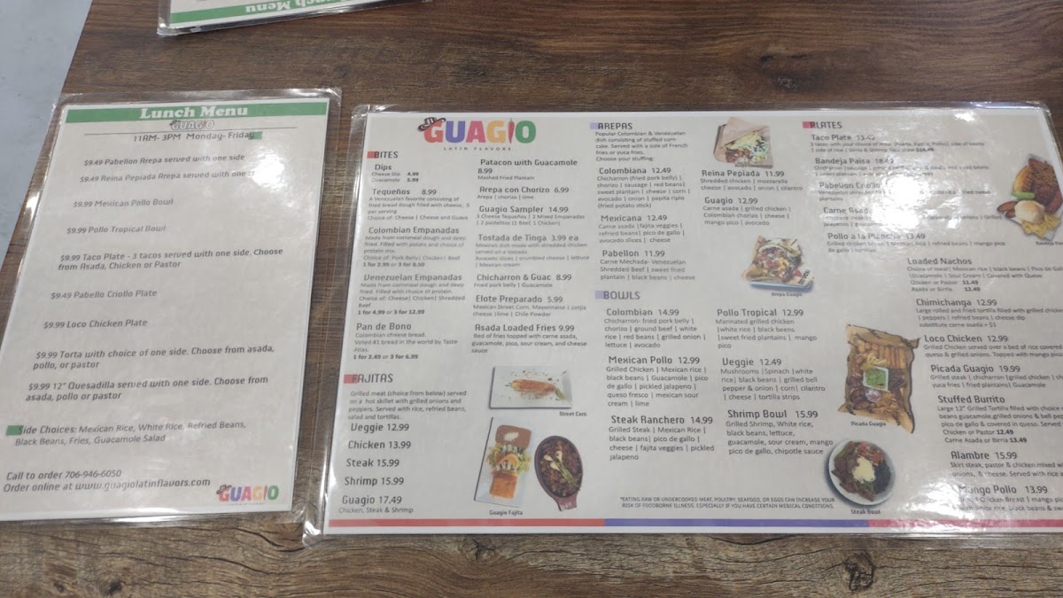 Menu Guagio Latin Flavors-8