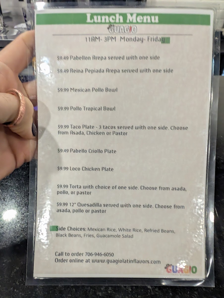 Menu Guagio Latin Flavors-9